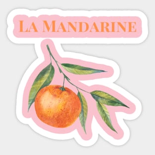 La Mandarine Graphic French Word Sticker